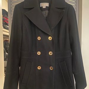Michael Kors pea coat .black. Size 8